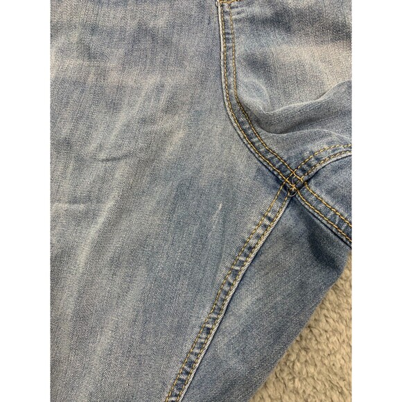 Women's Est. 1946 Denim Blue Jean Capris Distressed 24W Classic Fit Pockets - Picture 9 of 15